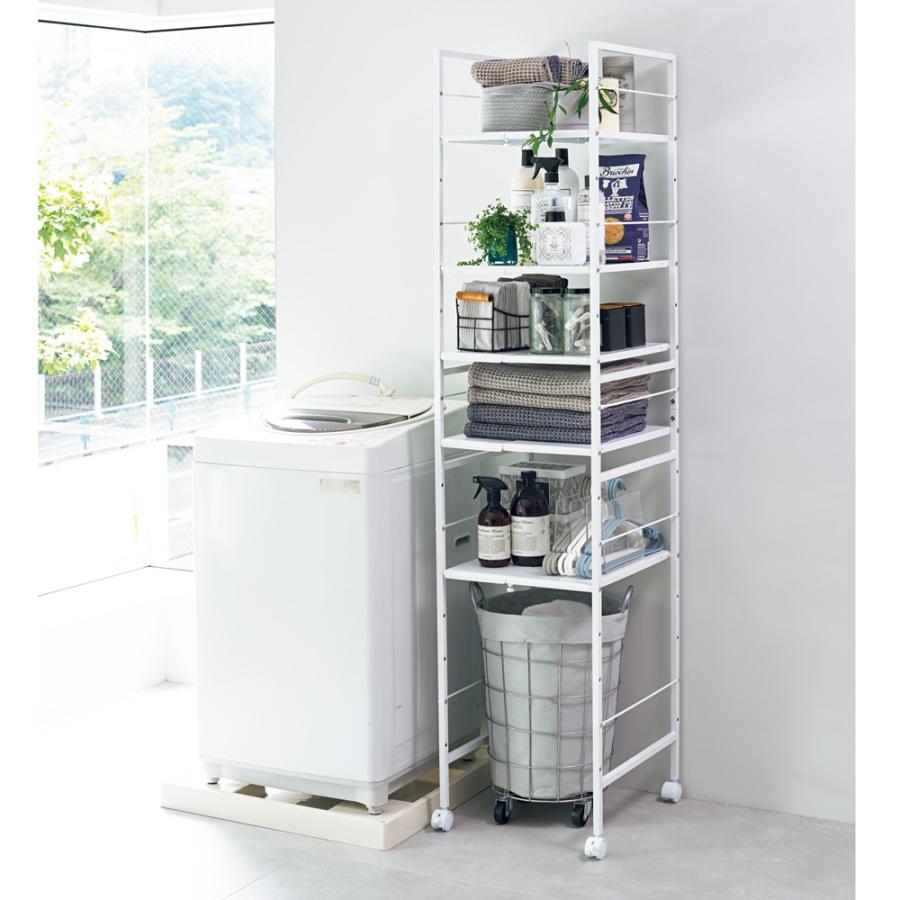 dinos（ディノス） 幅が伸縮するすき間ラック スリムタイプ 幅17.5cm