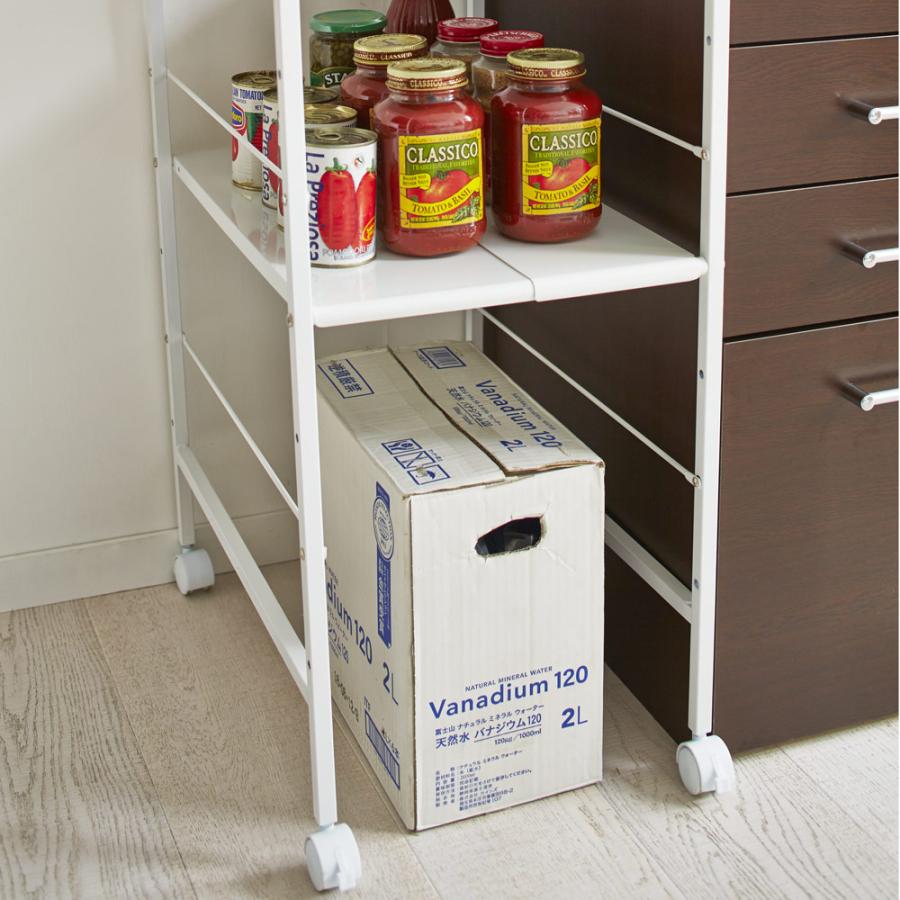 dinos（ディノス） 幅が伸縮するすき間ラック ワイドタイプ 幅27.5cm