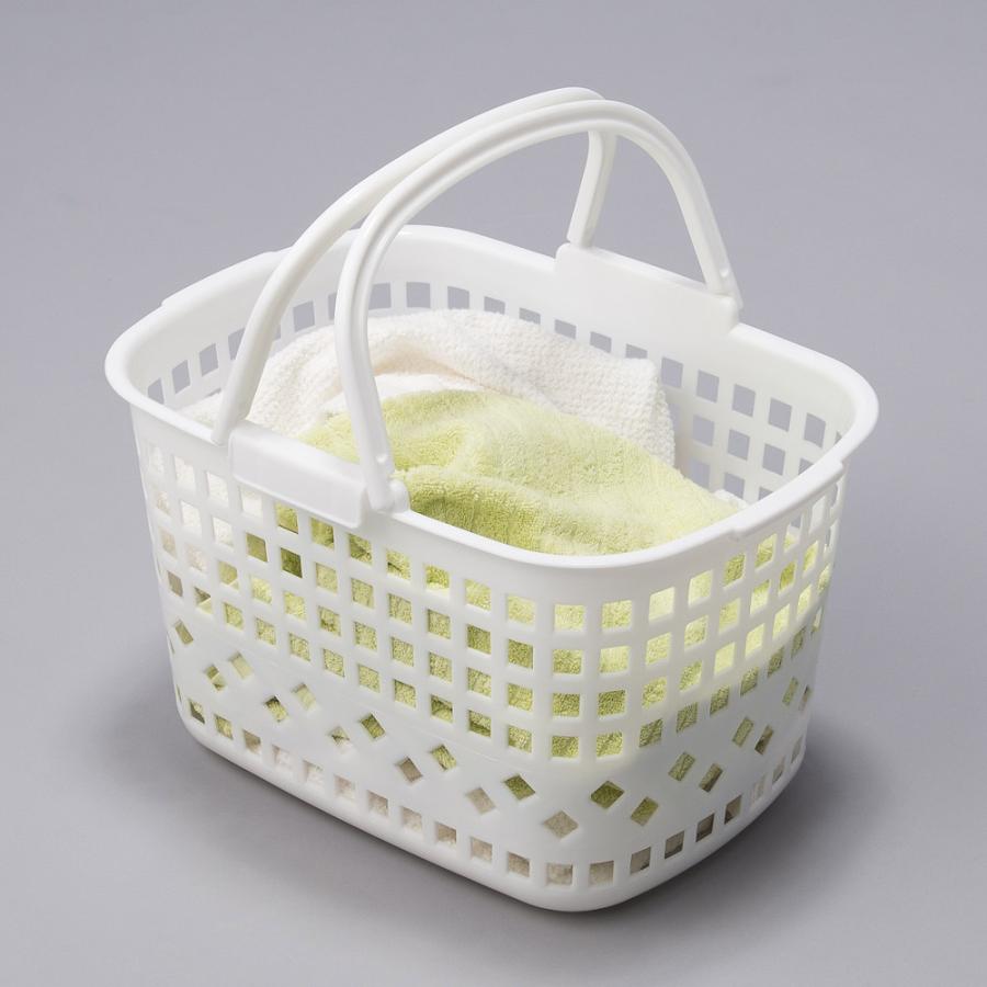 32cmまでの段差対応 奥行たっぷりランドリーラック 棚1段・バスケット2個 洗濯用品 物干し 洗濯機ラック ランドリーラック 642004の画像