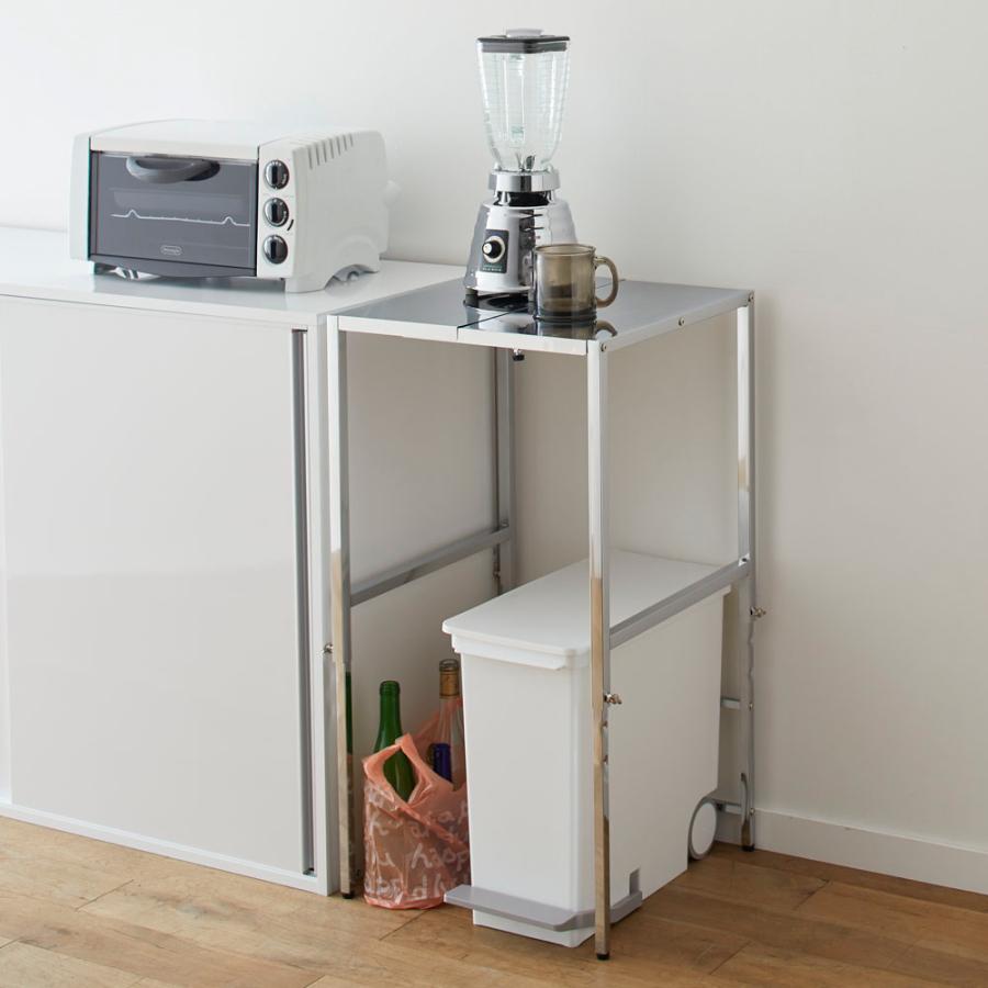 dinos（ディノス） 幅と高さが伸縮できるステンレス作業台 幅30-45cm