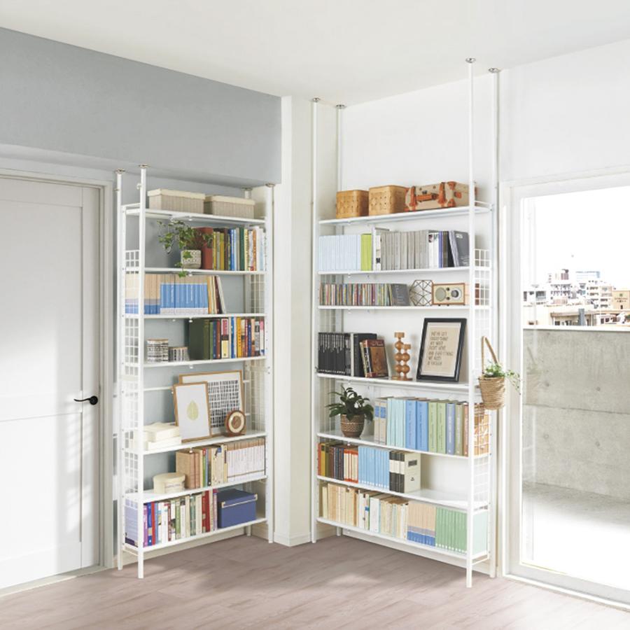 ディノス家具dinos メタルラック スチールラック 棚　本棚 ラック シェル dinos たっぷり収納！スチールラック スタンド式 CD用 幅120cm