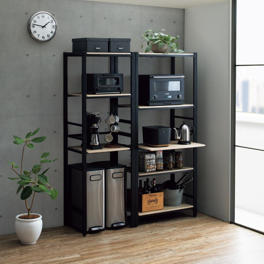 dinos（ディノス） ブルックリン風キッチンラック 3段 幅60cm キッチン