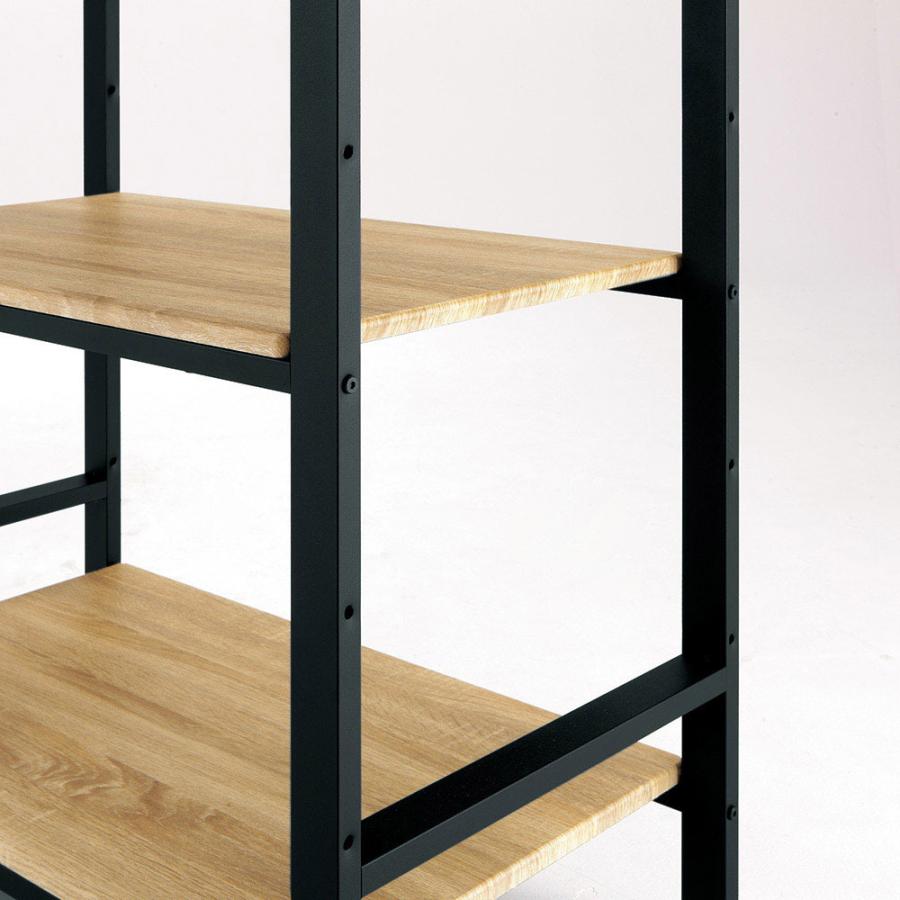 家具 収納 キッチン収納 食器棚 レンジ台 レンジラック キッチンラック ブルックリン風キッチンラック 5段 幅80cm ディノス Paypayモール店 通販 Paypayモール