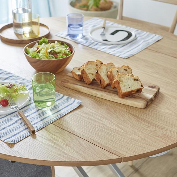 dinos 丸形昇降バタフライテーブル幅100 テーブル 昇降式 リフティング