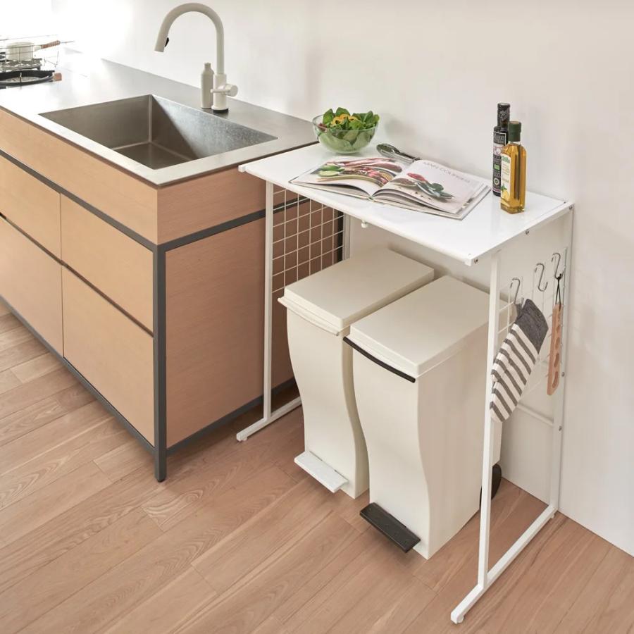 dinos（ディノス） 幅が伸縮する作業台ラック ワイドタイプ 奥行55cm