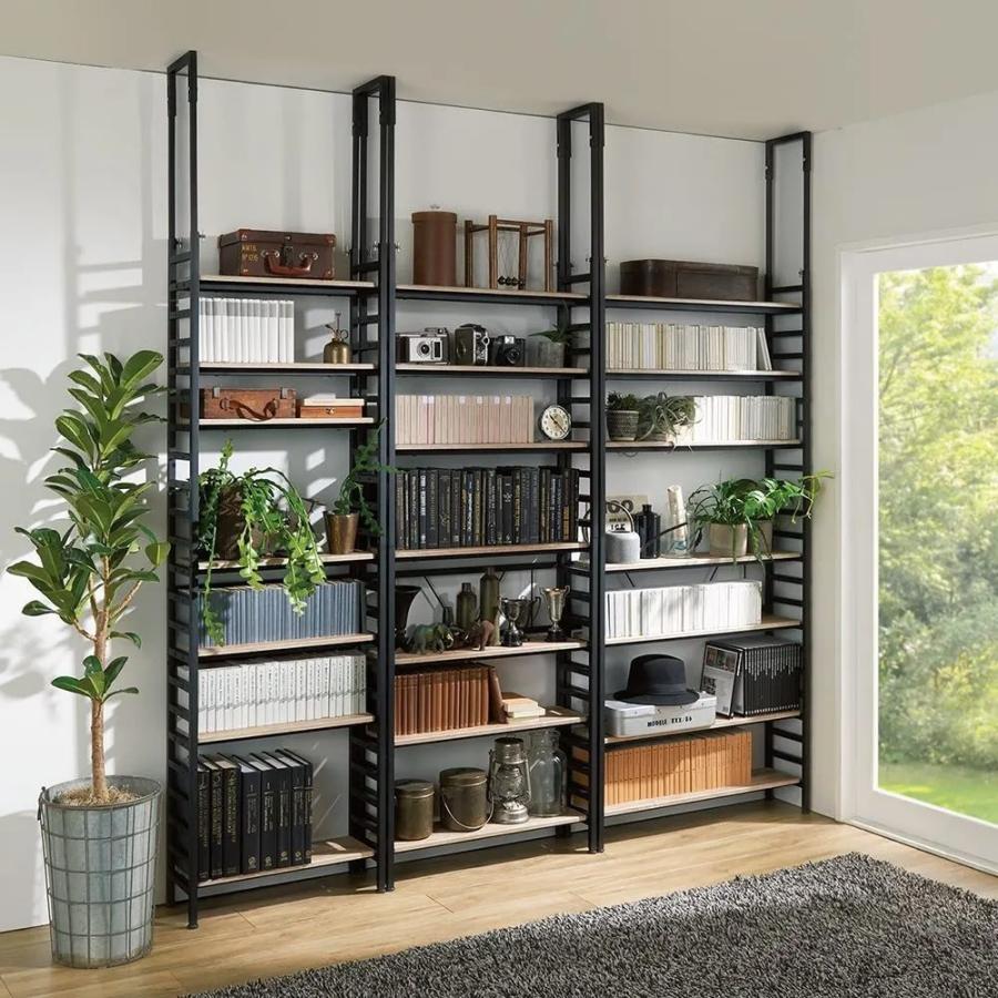 dinos（ディノス） ブルックリンテイスト頑丈突っ張りラック 幅75cm