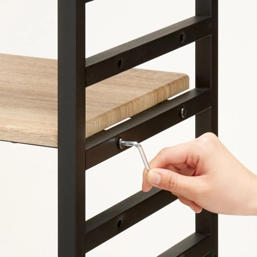 dinos（ディノス） ブルックリンテイスト頑丈突っ張りラック 幅75cm