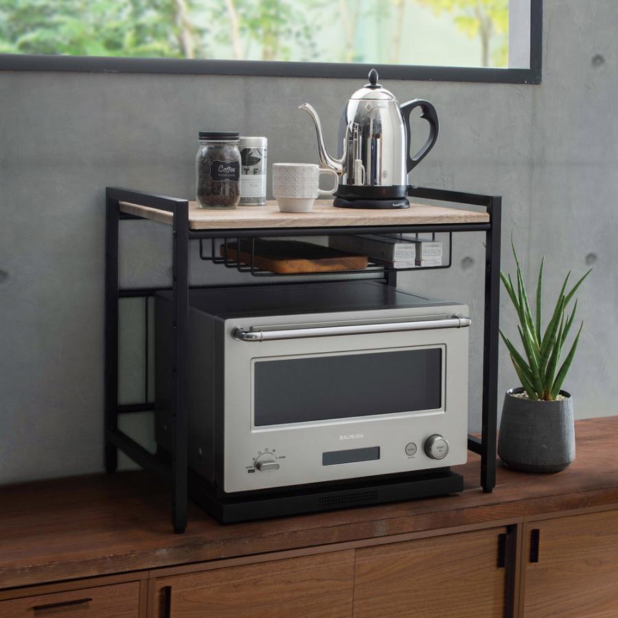 dinos（ディノス） ブルックリン風レンジラック 1段 幅59.5cm キッチン