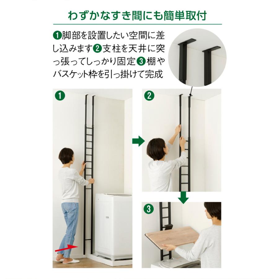 dinos（ディノス） 1本脚ですっきり置ける カフェ風スマートランドリー