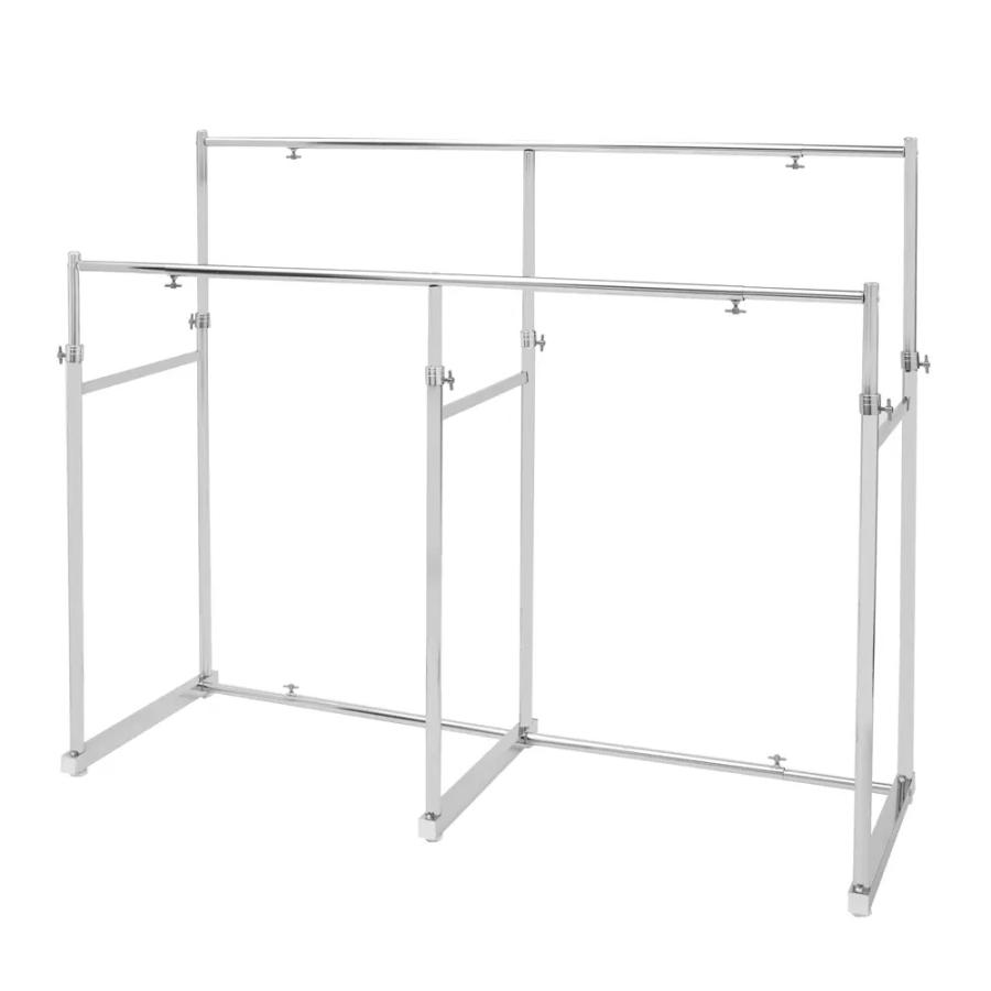 dinos ハンガーラック パイプハンガー 衣装 ラック ポールハンガー dinos（ディノス） 幅と高さが伸縮する 押し入れ頑丈ハンガー 一間用