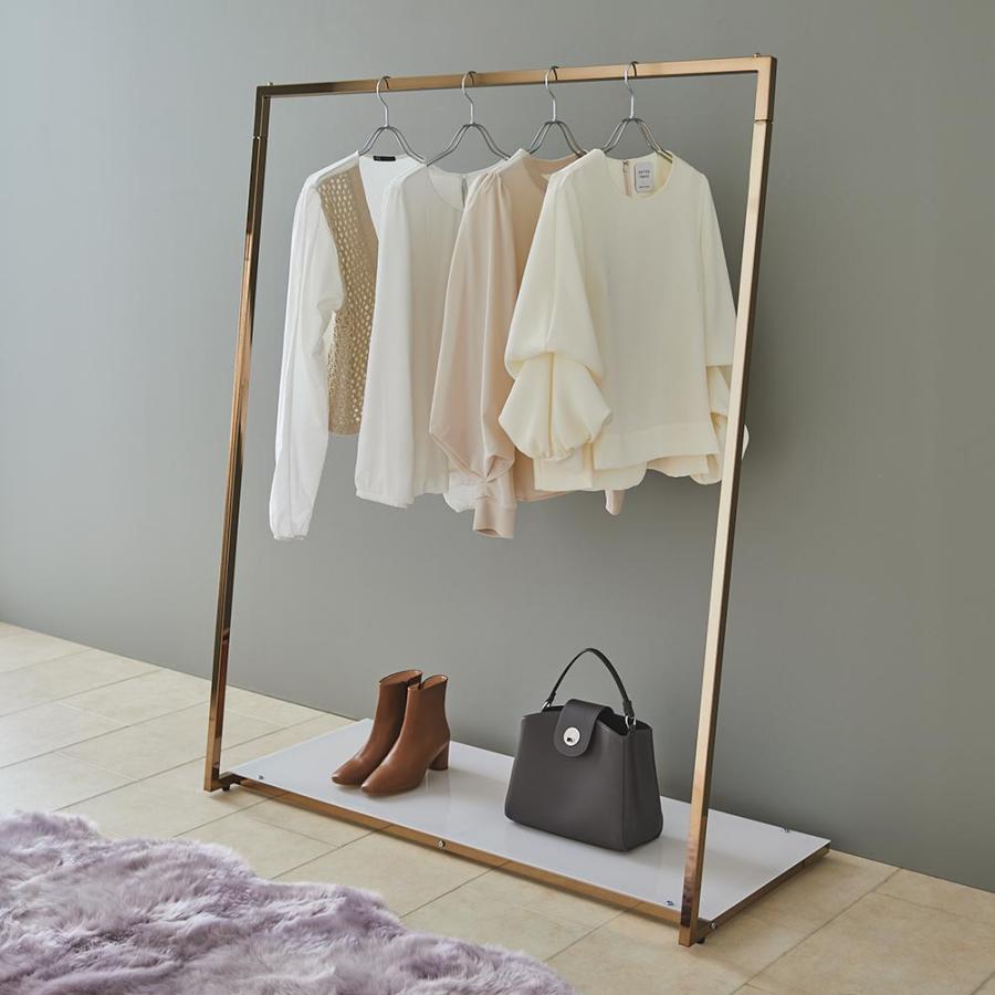 dinos（ディノス） Lettre/レットル ハンガーラック ゴールド 幅120cm