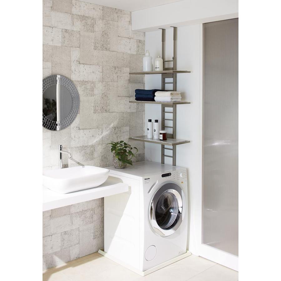 dinos モダンランドリーラック （棚板＋引き出し付き） ホワイト 洗濯機 dinos モダンランドリーラック （棚板＋引き出し付き） ホワイト 洗濯