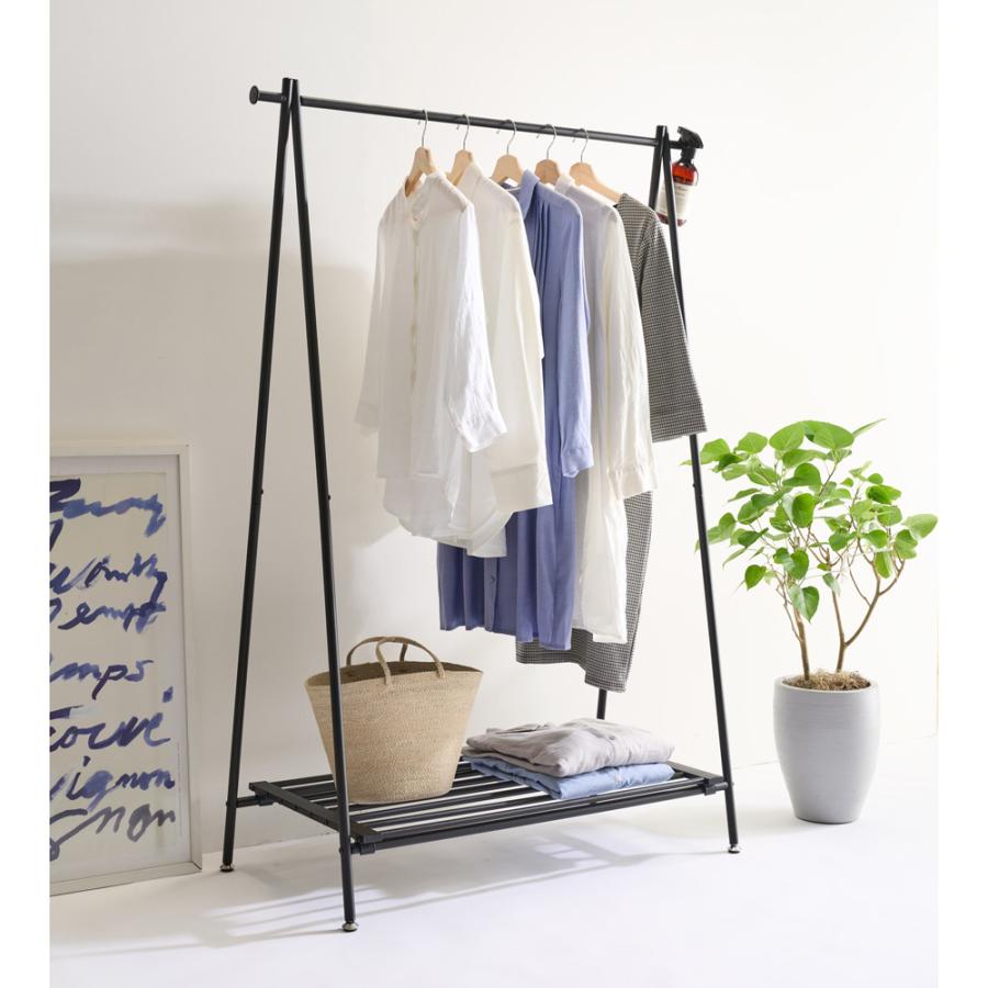 dinos（ディノス） スチール製A型ハンガーラック 幅105cm奥行46cm高さ