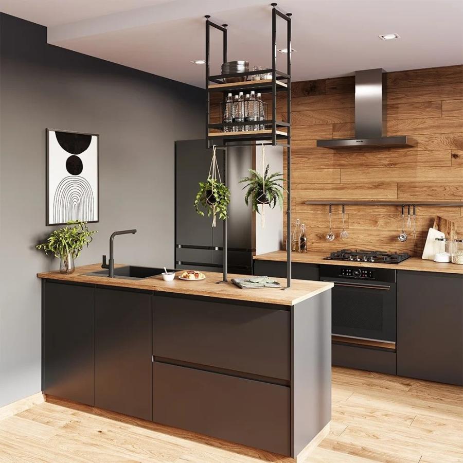 dinos（ディノス） 簡単設置突っ張りカウンター上吊棚 幅47cm奥行22cm