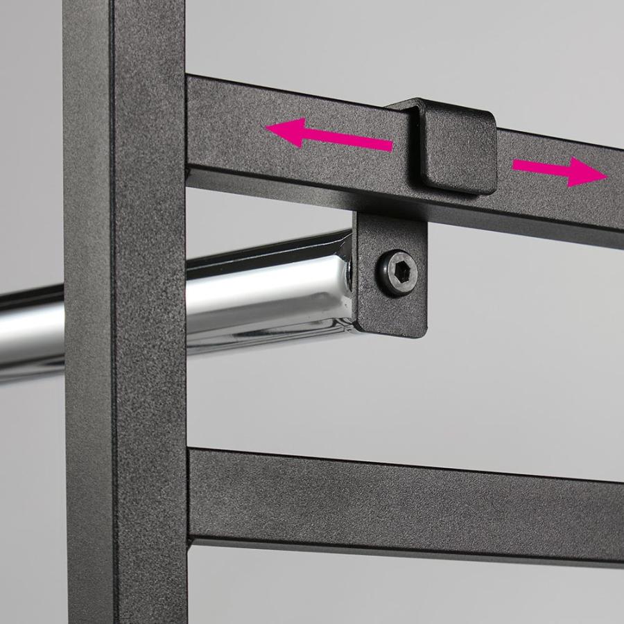 dinos（ディノス） ブルックリンハンガーラック 幅90cm 棚3枚