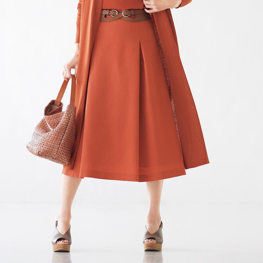 ファッション スカート フレアスカート ギャザースカート Nikke ウールリネン トロピカル フレアースカート ディノス Paypayモール店 通販 Paypayモール