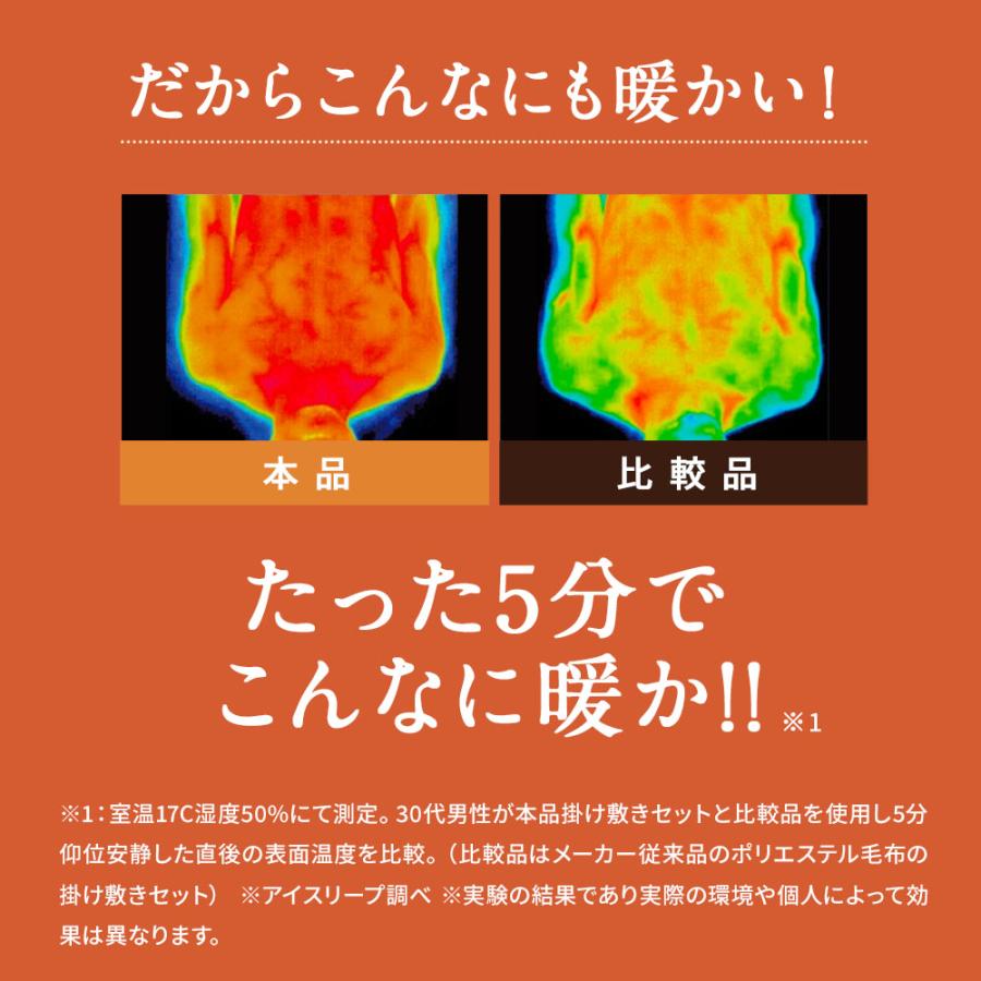 敷きパッド セット 厚手 極厚 静電気防止 あったか敷きパッド 冬用 掛け敷きセット 掛け布団 ヒートループ（R）ハイパー お得な掛け敷きセット クイーン AR2392_10