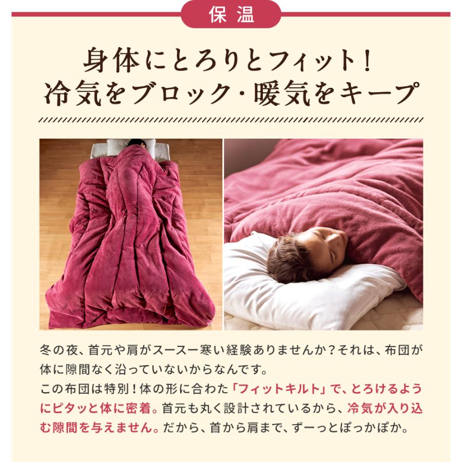 dinos（ディノス） 冬 厚手 羽毛掛け布団 暖かい 極厚 静電気防止 吸湿