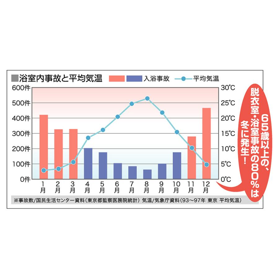 浴室暖房 浴室乾燥 工事費込み 後付け 暖房 乾燥 換気 グラファイトヒーター ランドリーパイプ 浴室換気乾燥暖房機（標準取り付け工事付き） AR2435の画像