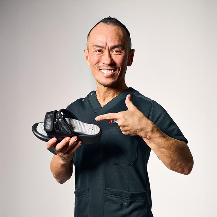 dinos ストレッチサンダル 健康 シューズ 美健 シェイプ系 足裏