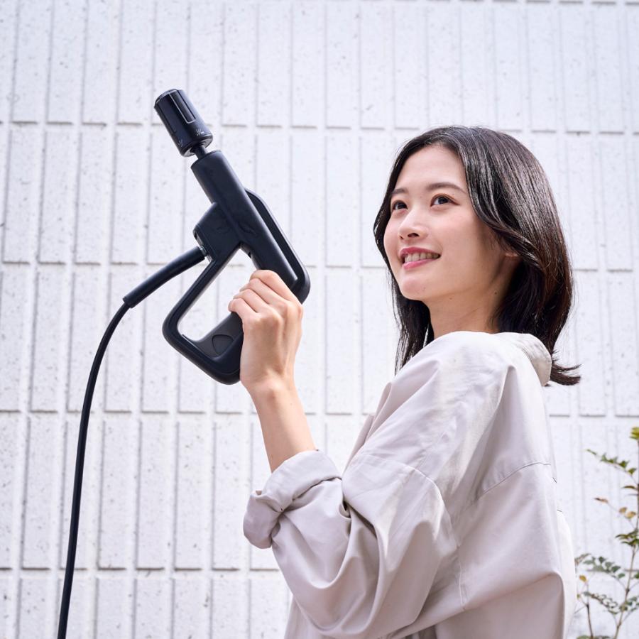 dinos 高圧洗浄機 コードレス 充電式 コンパクト パワフル バケツ 一