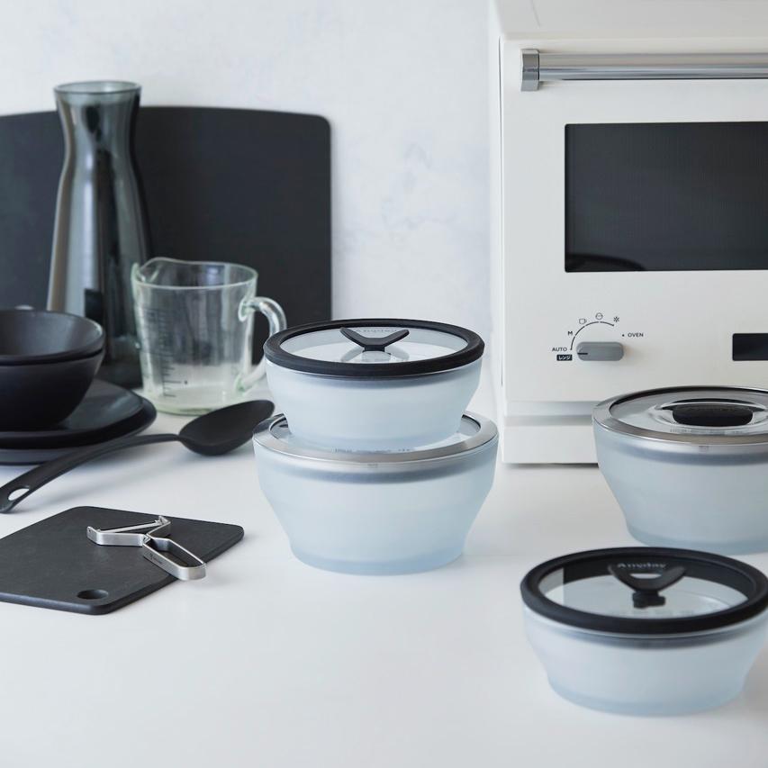 マイヤー電子レンジ調理器具 フタ付きボウル 未使用 MEYER（マイヤー） 調理 食器 器物類 電子レンジ レンチン レンジ調理