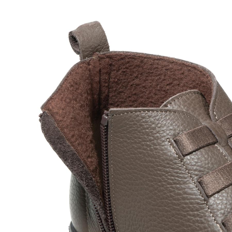 dinos（ディノス） レディース レザー シューズ ショート丈 牛革