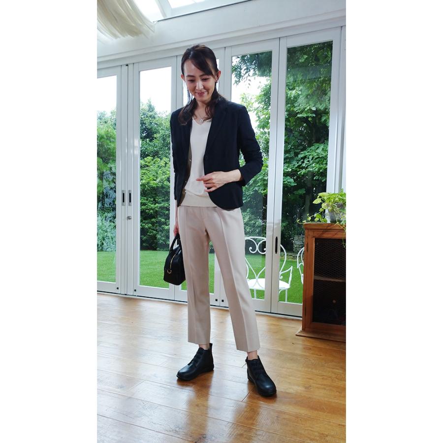 dinos（ディノス） レディース レザー シューズ ショート丈 牛革