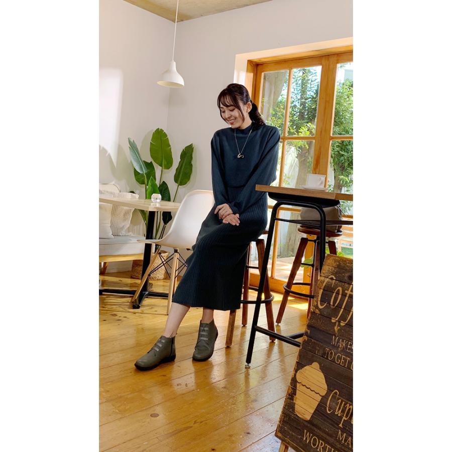 dinos（ディノス） レディース レザー シューズ ショート丈 牛革