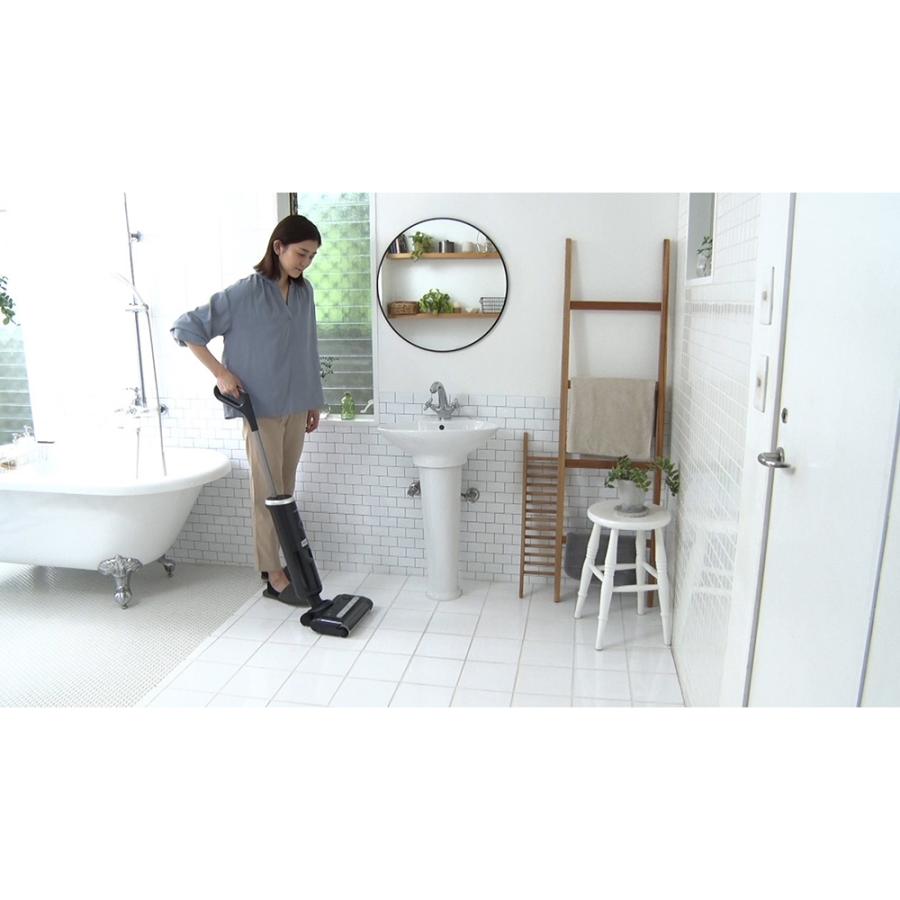 水拭き掃除機⭐️コードレス スティッククリーナー 自立式 自走式 吸引 拭き取り dinos（ディノス） 掃除機 水拭き掃除機 スティッククリーナー