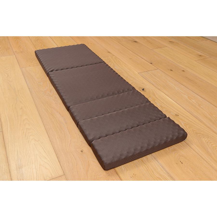 西川　ごろ寝マット 　高反発マットレス三つ折りタイプ　ブラウン 楽天市場】【11日01:59迄最大1万円OFFクーポン】お昼寝を極めろ