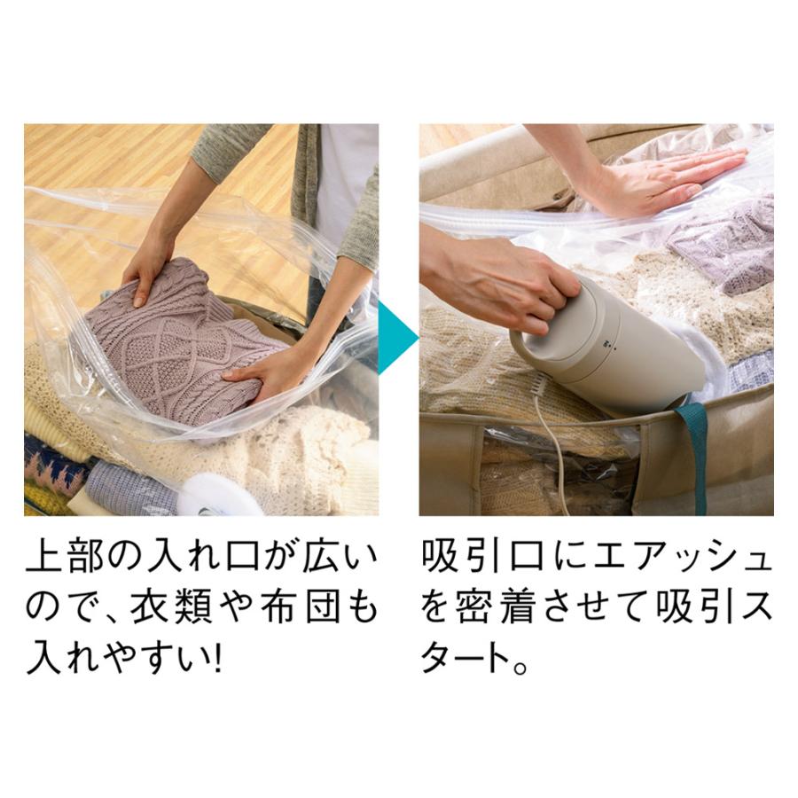dinos（ディノス） 布団 ふとん 衣類 収納 布団収納袋 圧縮 カビ 吸引