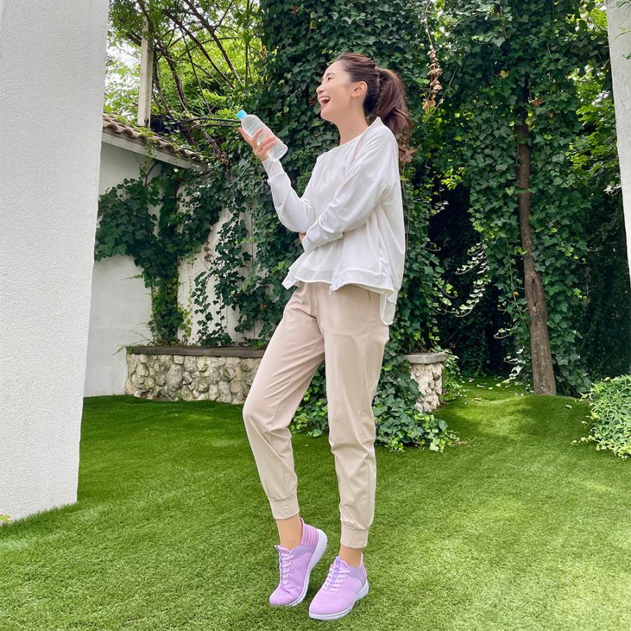 手を使わず履ける スニーカー コンフォートシューズ レディース おしゃれ ラックラック 空飛ぶニットスニーカー スポットイン AR2724 COMFORT(ATSUGI) 手を使わず履ける スニーカー コンフォートシューズ