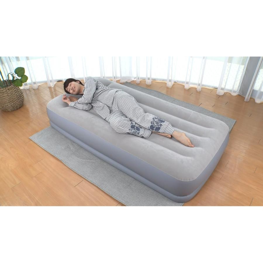 INTEC エアーベッド シングル 電動ポンプ付き『6500セット限定：収納袋