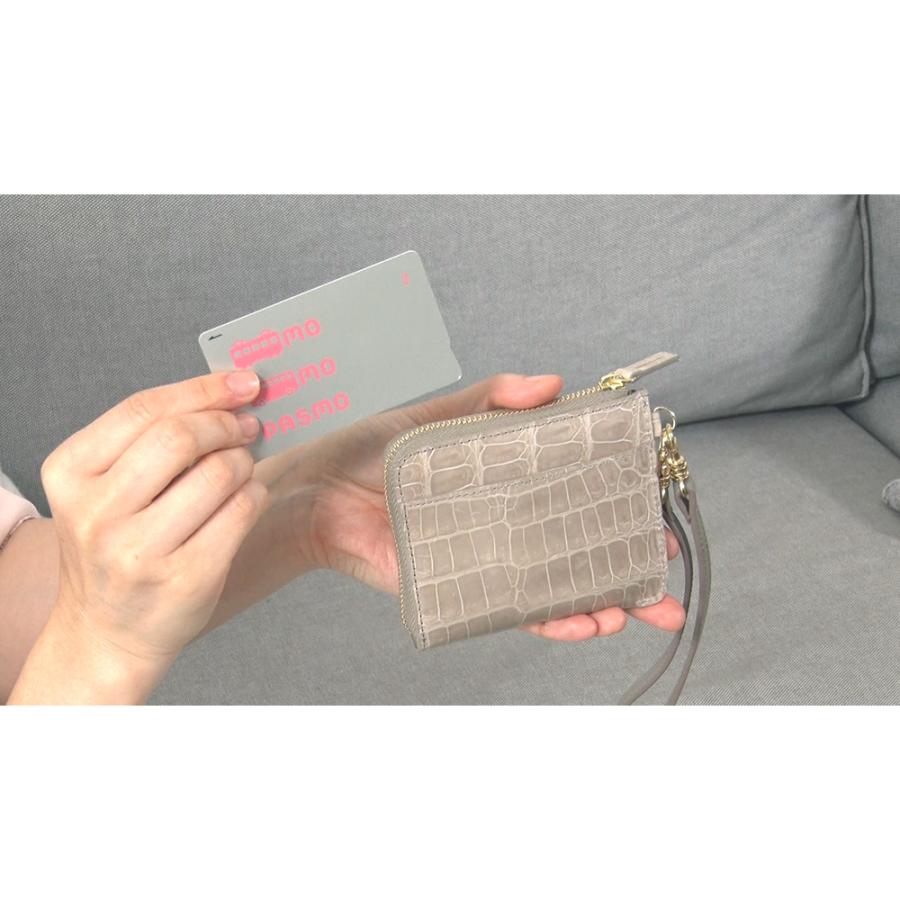 dinos（ディノス） ミニ財布 レディース クロコダイル 財布 コンパクト