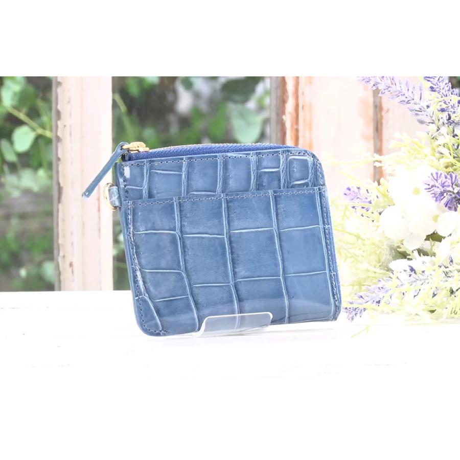 dinos（ディノス） ミニ財布 レディース クロコダイル 財布 コンパクト