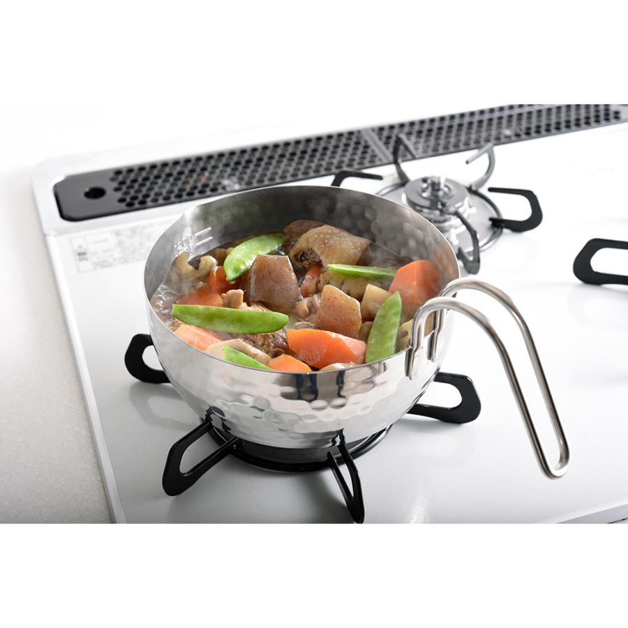 dinos（ディノス） ステンレス 16cm 18cm ガスih対応 落とし蓋付き