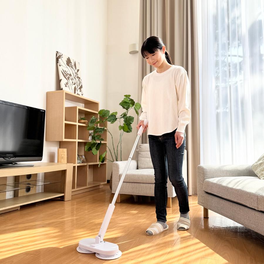 dinos（ディノス） 【防水設計（IPX5）】コードレス回転モップ