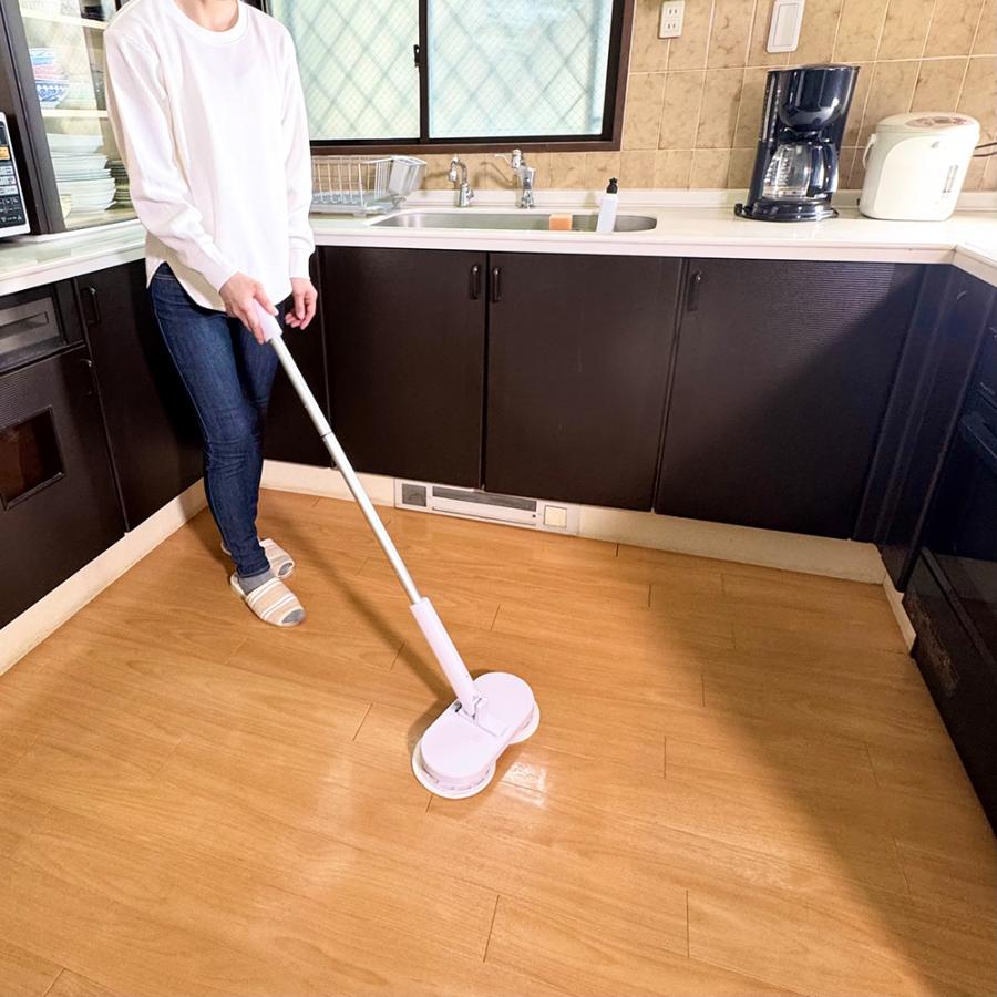 dinos（ディノス） 電動 回転式 コードレス 床 水拭き 床掃除 強力