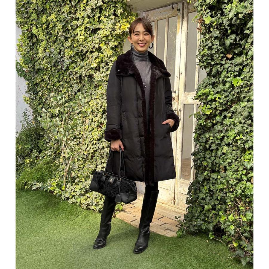 dinos（ディノス） ダウンコート レディース 軽量 暖かい 細見え