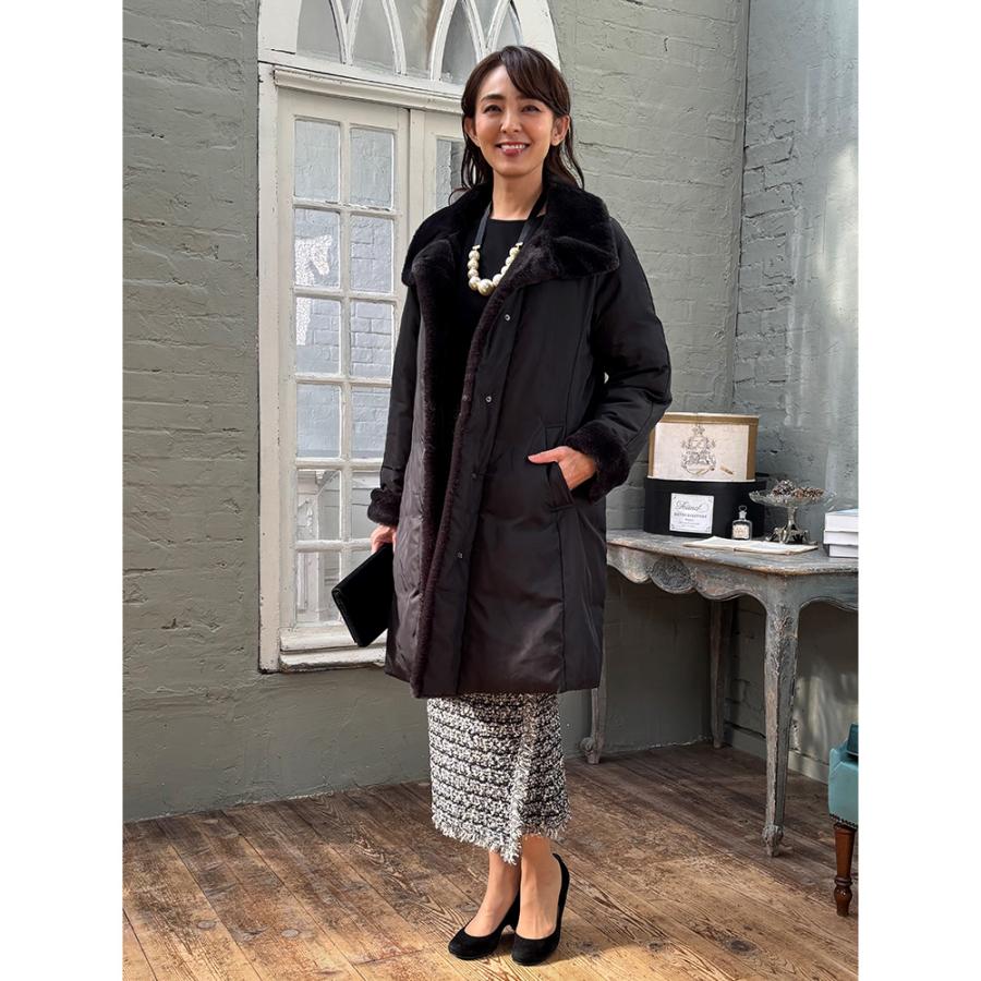 dinos（ディノス） ダウンコート レディース 軽量 暖かい 細見え