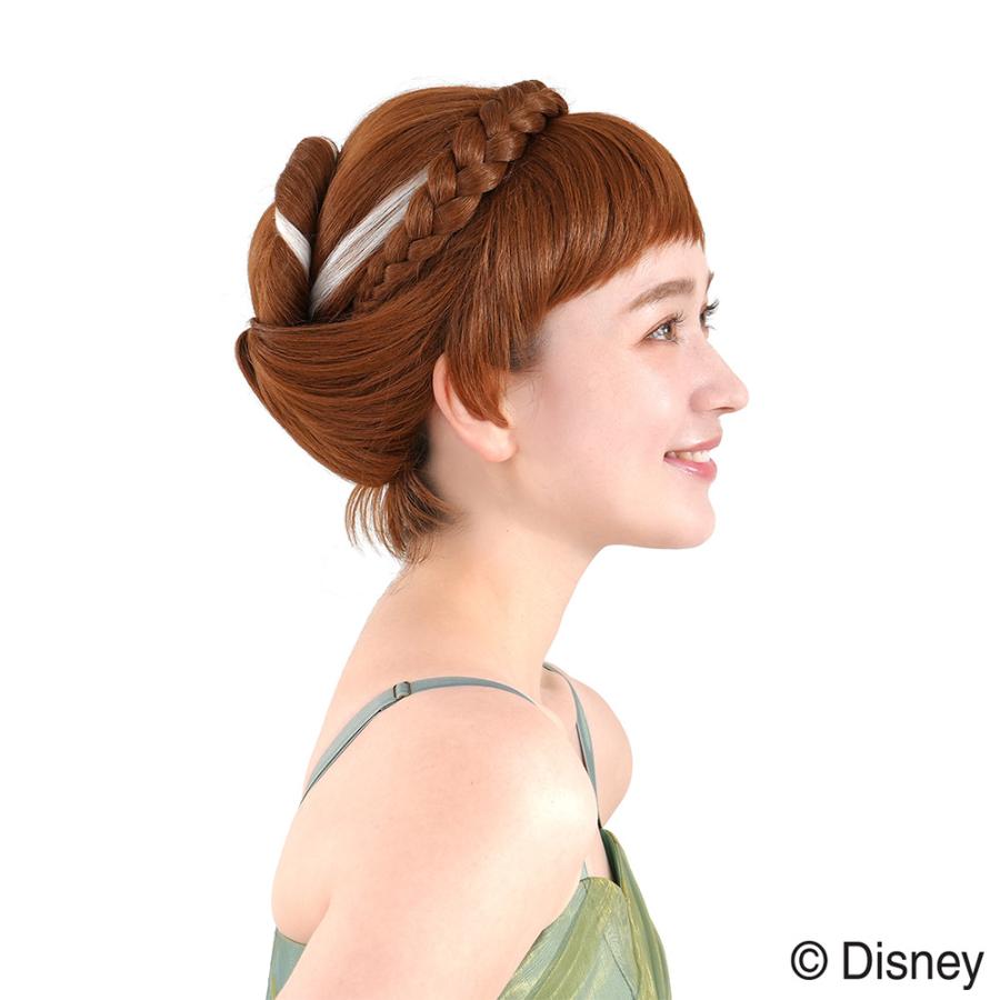 【ラスト1点】dハロ　アナ　戴冠式　ヘアアクセ付き　イメージウィッグ Disney（ディズニー） ハロウィン ウィッグ コスプレ アナと雪の女王