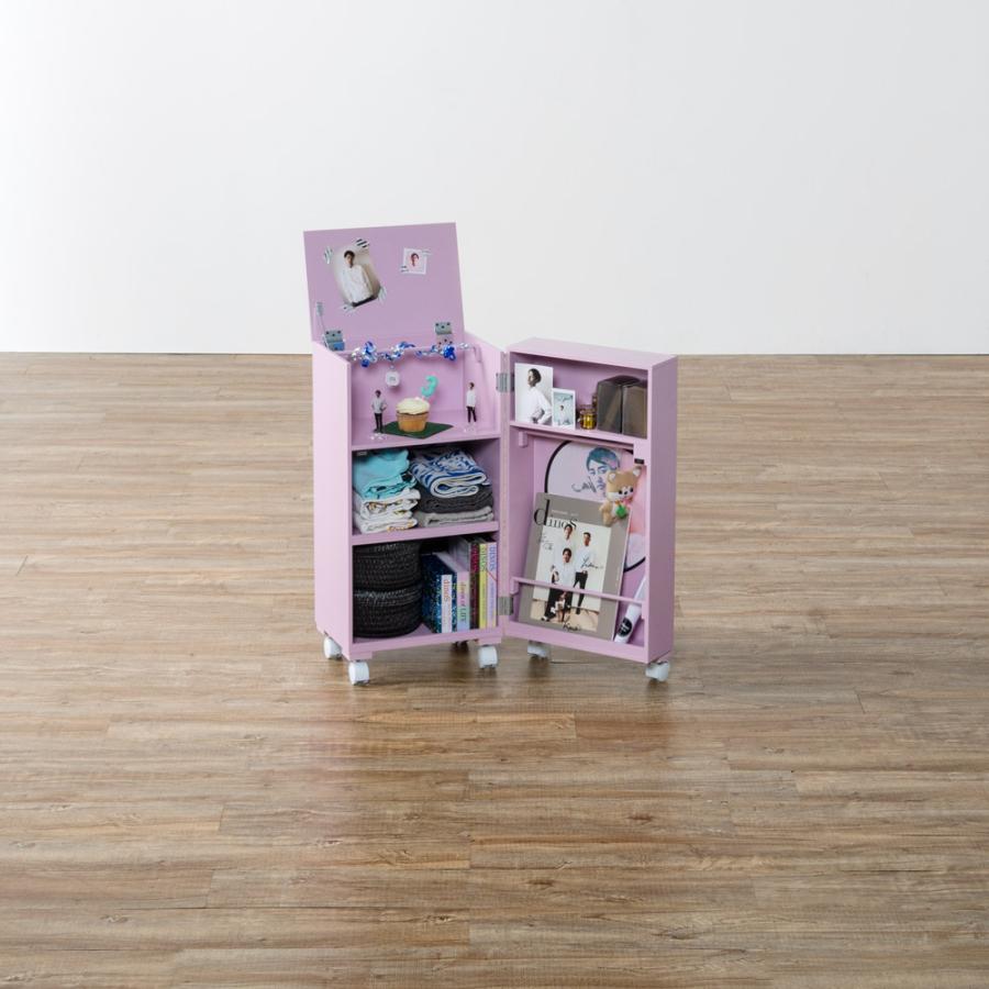 ☆〚店頭決済も可能〛展示品 鍵付き 推し活収納 ワゴンにもなります