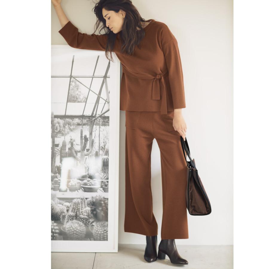 安い ファッション パンツ ブーツカット ワイドパンツ ミラノリブニットシリーズ お得なセット プルオーバー ワイドパンツ ディノス Paypayモール店 通販 Paypayモール 送料込 Redchilesur Cl