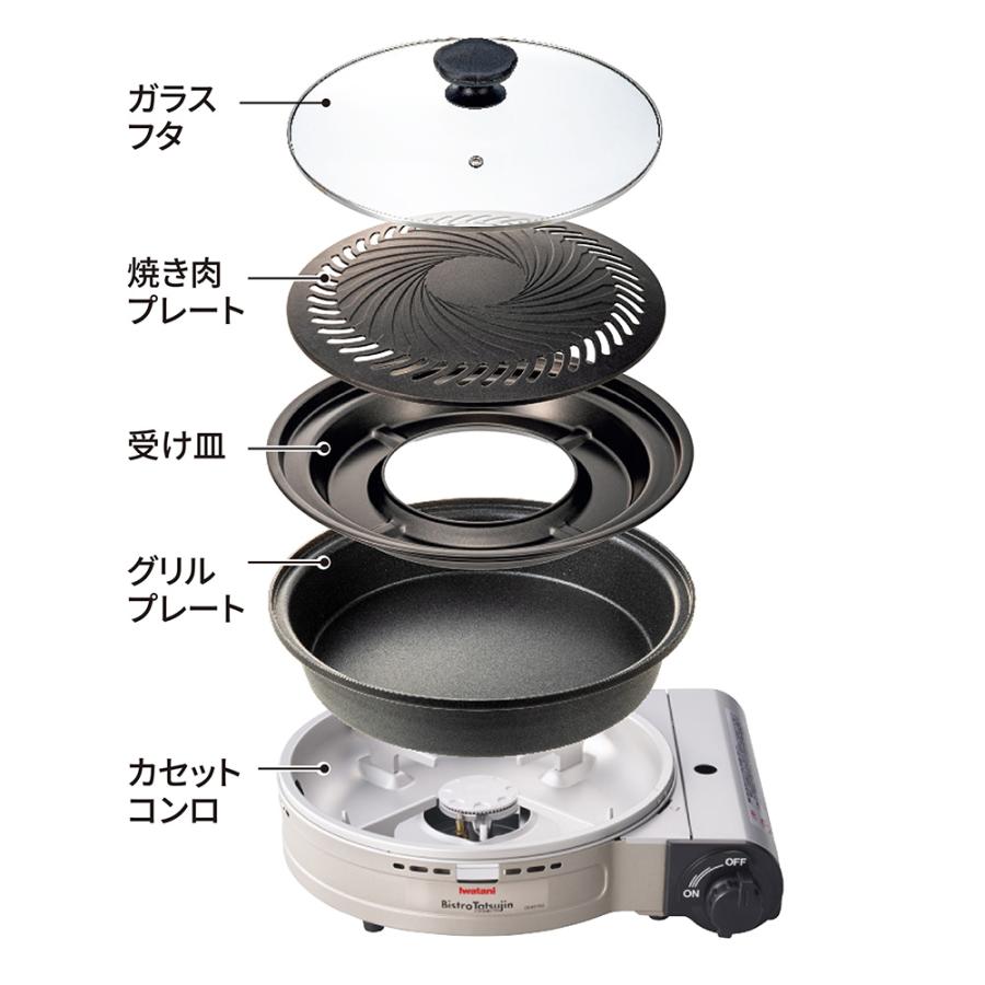 イワタニ ビストロの達人プラス グリルプレート＆焼き肉プレート付きのディノス特別セット！ キッチン家電 調理家電 620804 | dinos | 02