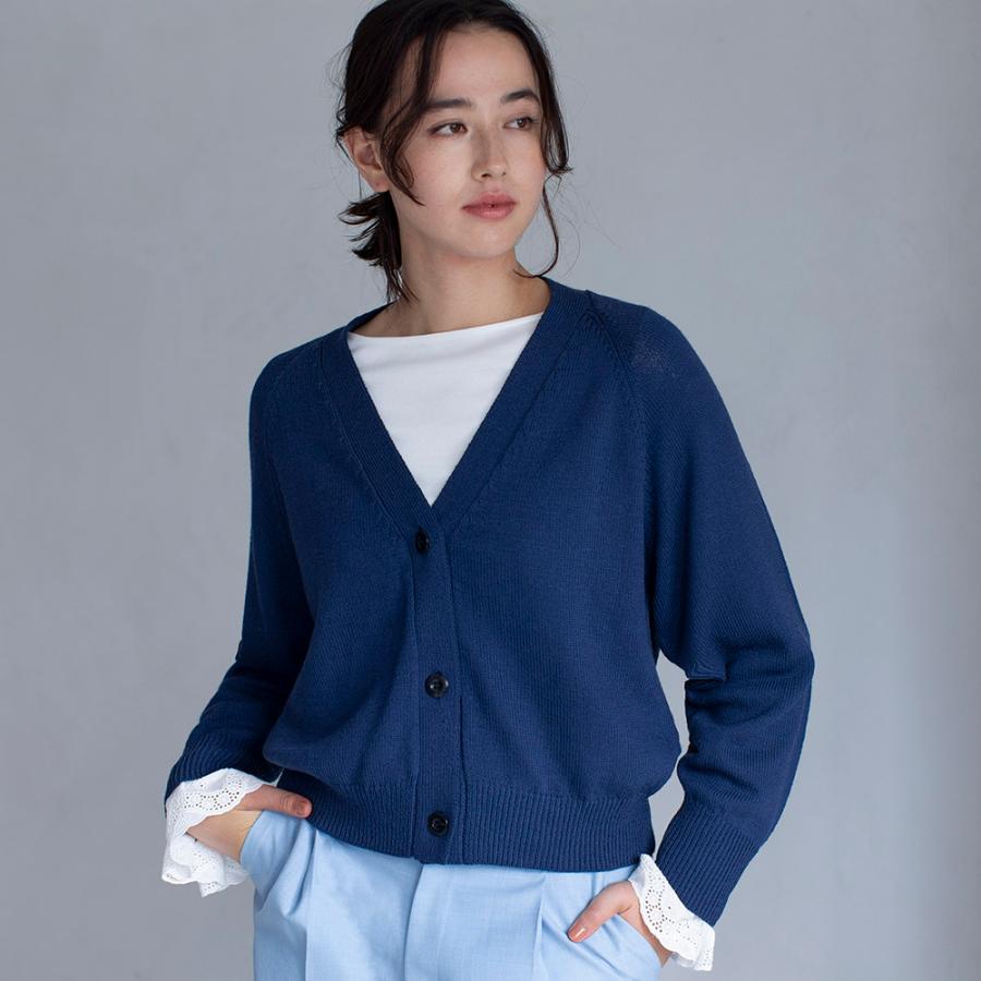 トップス カーディガン ボレロ アンサンブル イタリア糸 ウール ロング  