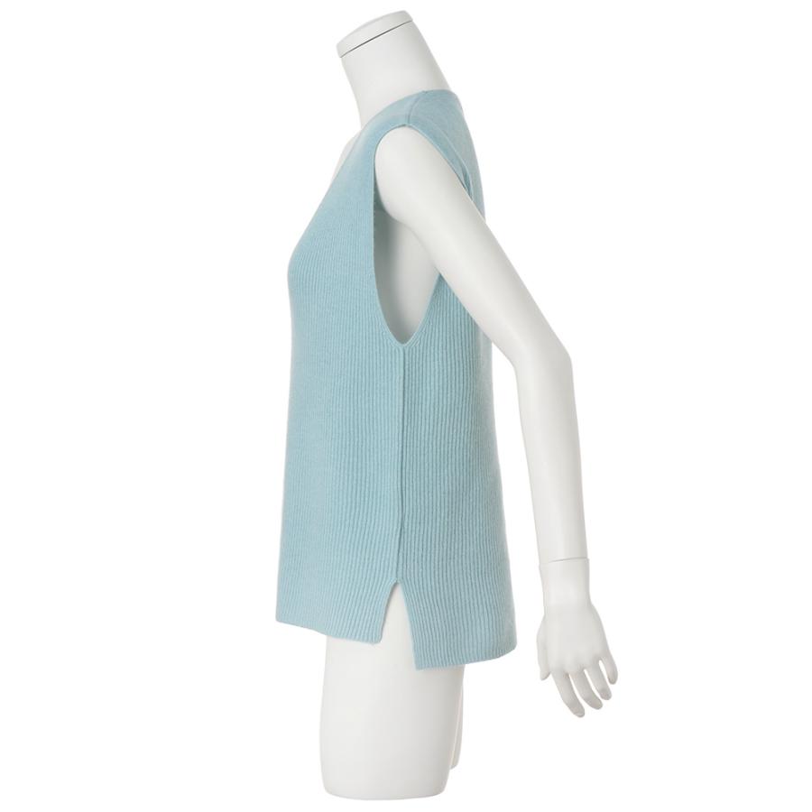 dinos（ディノス） カシミヤ両畦 ニットベスト ファッション ニット