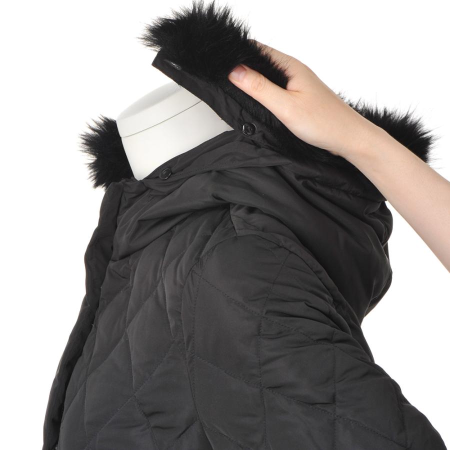 テントライン フーテッド ダウンコート コート ショートコート ハーフコート PC5657 dinos（ディノス） テントライン フーテッド ダウンコート コート