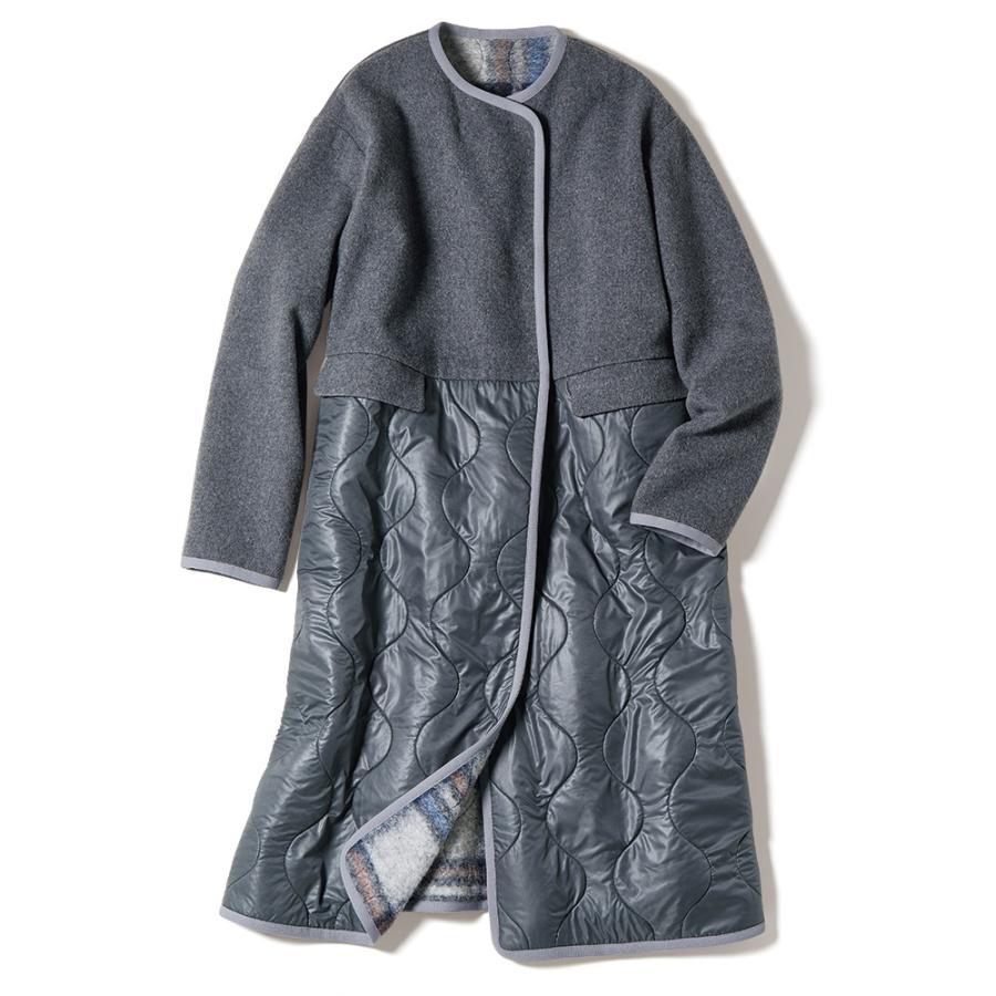 dinos（ディノス） イタリア素材 スライバー使い キルト＆ウール混