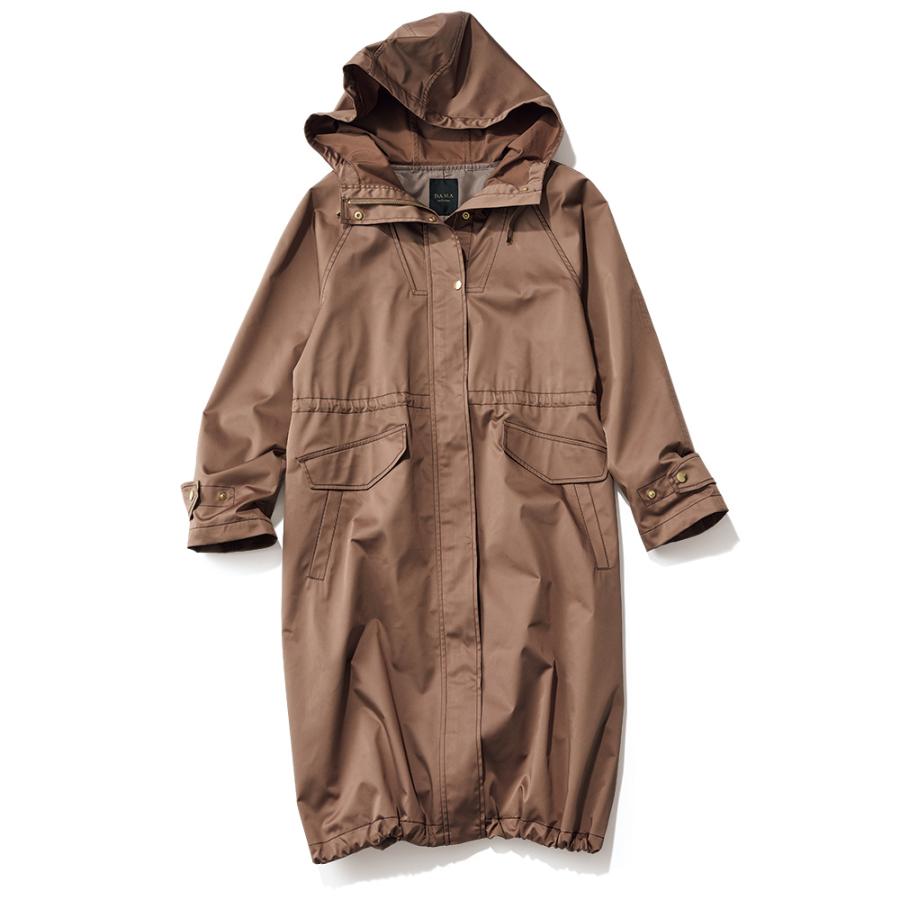 dinos（ディノス） はっ水加工 モッズ風デザイン ロングコート